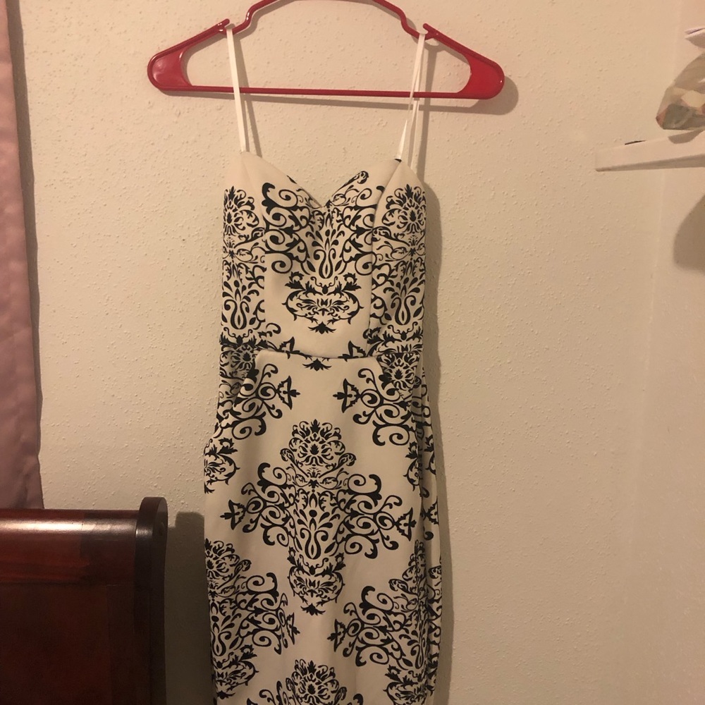 B.Darlin black and white scuba dive dress